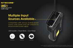 Nitecore ums2 зарядно устройство