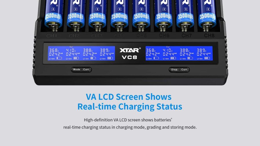 Xtar vc8 зарядно устройство