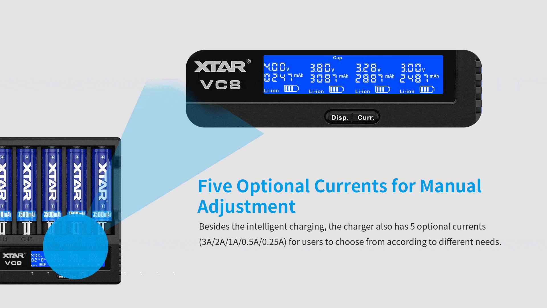 Xtar vc8 зарядно устройство