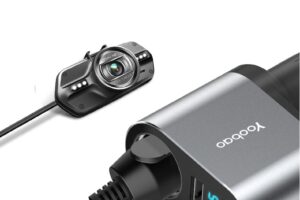 Зарядно за кола 2 USB - сребристо