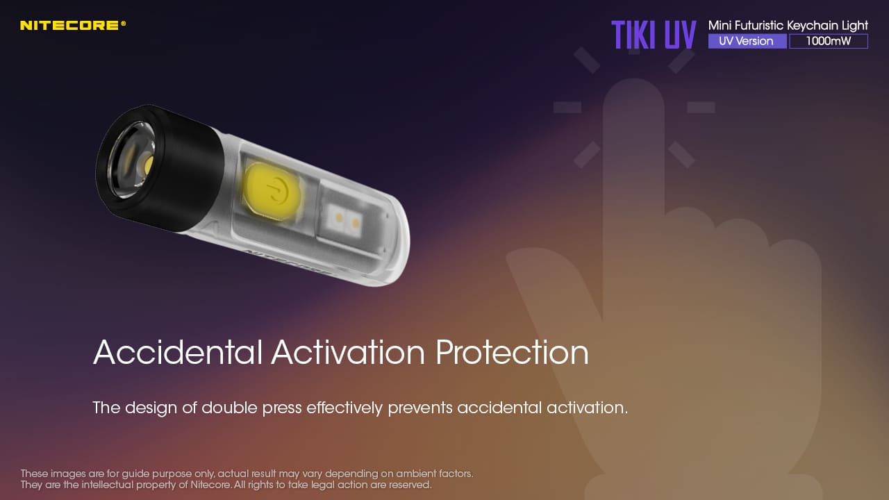 Фенер за ключодържател Nitecore Tiki UV