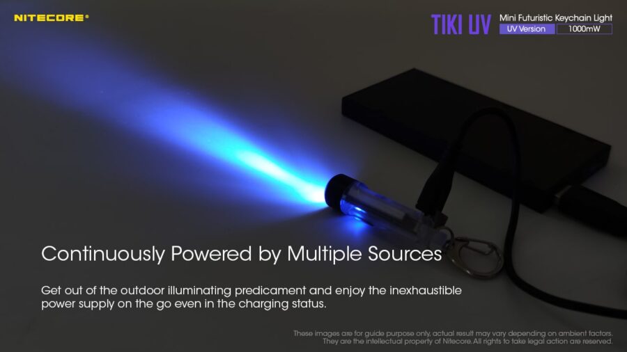 Фенер за ключодържател Nitecore Tiki UV