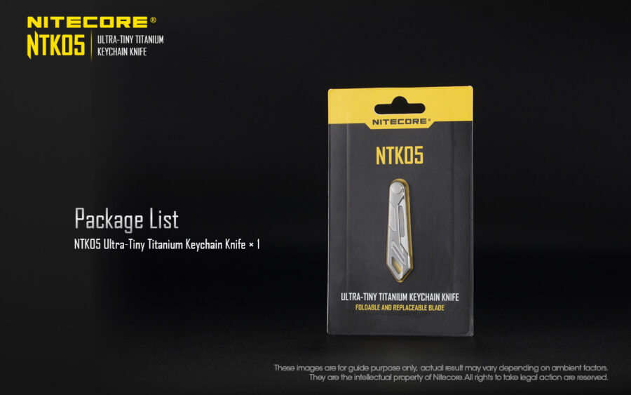 Сгъваем титаниев нож Nitecore NTK05