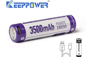 Батерия Keeppower 18650 3500mAh 8A със защита и USB Type-C порт
