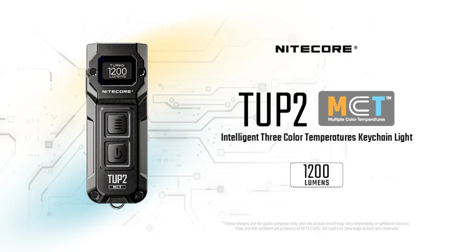 Фенер за ключодържател Nitecore TUP2 black