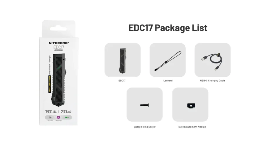 Фенер Nitecore EDC17